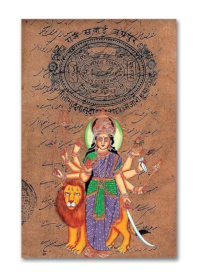 Tamatina Wall Posters | Durga Maa Posters | Durga Maa | Madhubani Art ...