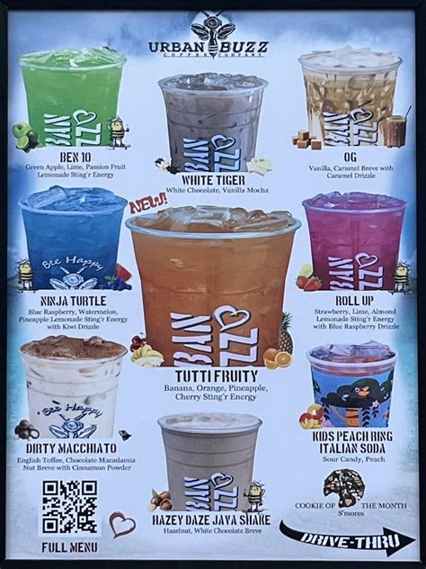 Menu at Urban Buzz Coffee, Estero