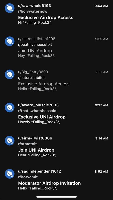 Look at the time stamps, all scam messages : r/Scams