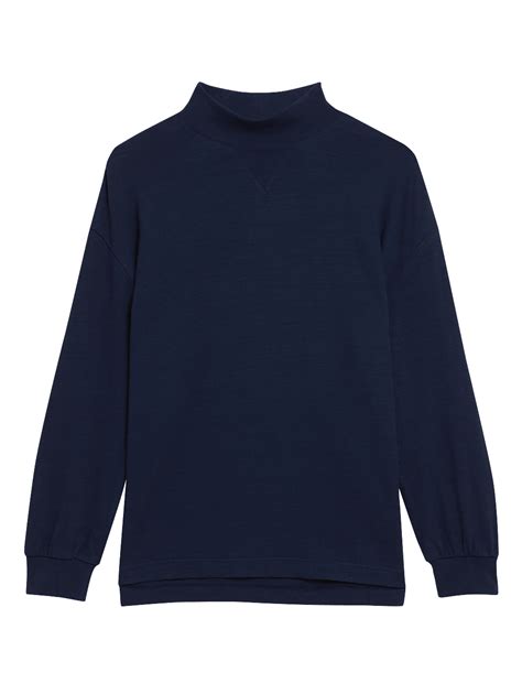 Pure Cotton Longline Sweatshirt