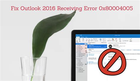Image result for Outlook Error Code 80004005