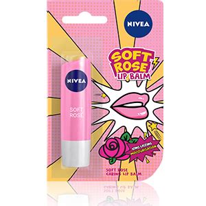 Buy NIVEA Lip Balm, Soft Rose, 4.8g (Limited Edition) Online at Low ...