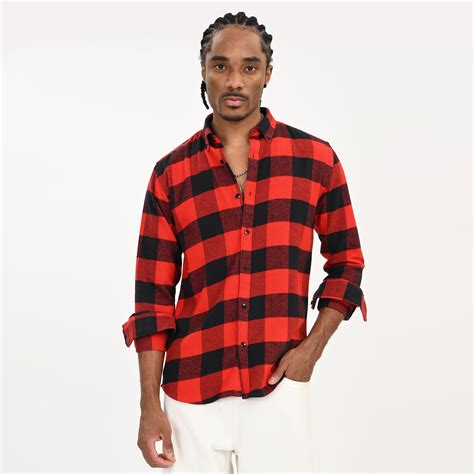 Checkered Flannel Casual Shirt for Men – Snipes
