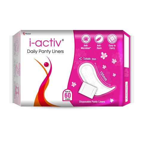 i Activ Panty Liners for Women Daily Use | 60 Liner Pads | FREE Sanita ...