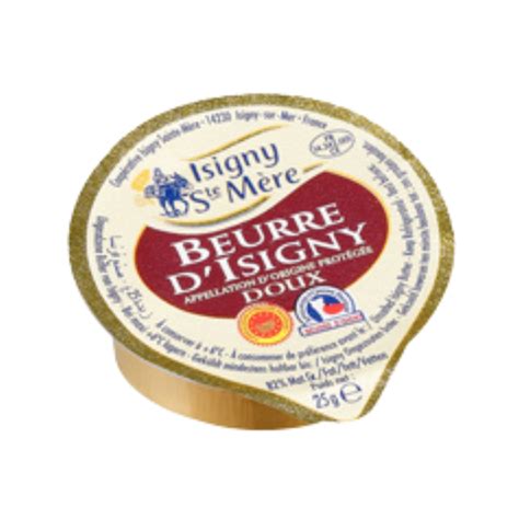 Isigny Sainte-Mère Unsalted Butter Portion AOP (25g x 48/box) – Barrels ...