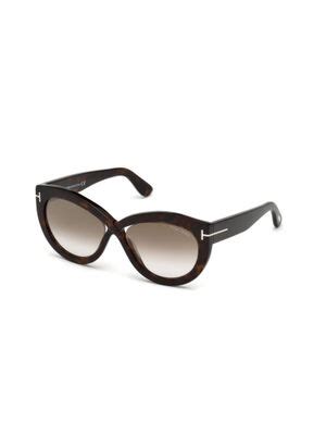 Buy Tom Ford Eyewear Brown Oversized Sunglasses - FT0577-F 56 52G Online