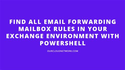 PowerShell Mail Forwarding Rules 的图像结果