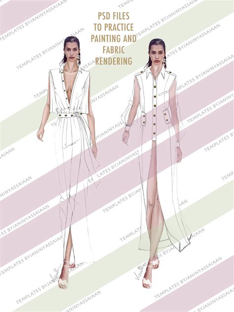 Printable Blank Fashion Design Templates - TheVividPop