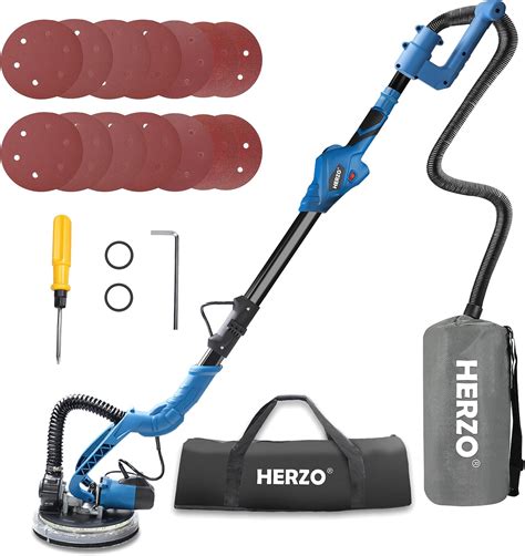 HERZO Drywall Sander,750W 6.5A Electric Sander with Variable Speed 1000 ...