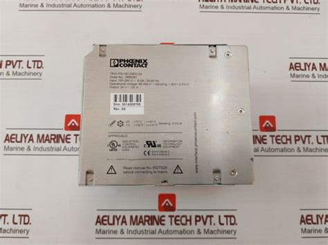 Phoenix Contact Trio-ps/1Ac/24Dc/20 Power Supply Module Rev 04 2866381 ...