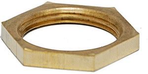 PBI 3/4"Female Thread INCH Brass Pipe Fitting Hex Lock Nut 3/4BSP ...