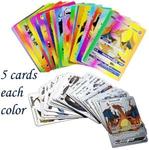 AncientKart Silver & Rainbow Rare PVC waterproof cards set of 10 ...