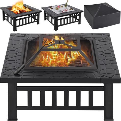 Amazon.com : PaPaJet 35 Inch Outdoor Fire Pits, Octagonal Wood Burning ...