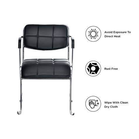 Buy Nilkamal Contract 02 with Arm Visitor Chair (Black) Online In India