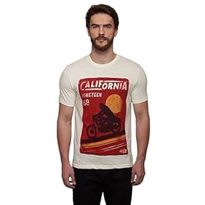 Royal Enfield San Diego Crew Off-White T-Shirt (XL) 44 CM(RLATSI000148 ...