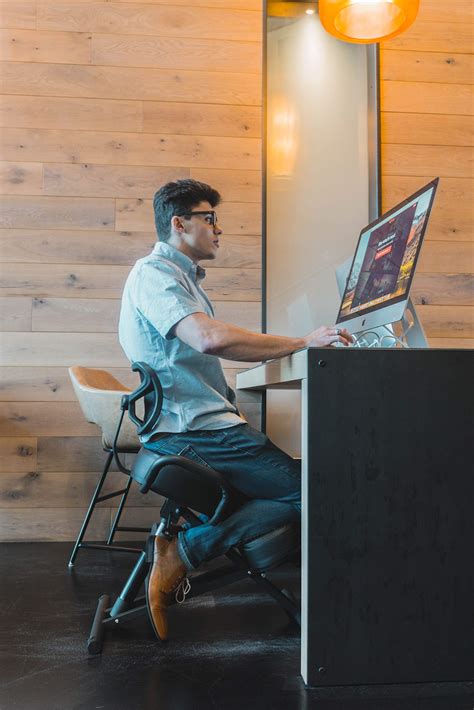 Chair Monk – Ergonomic Kneeling Chair – Kneeling Chair with Thick ...