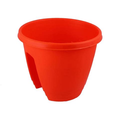 Gardens Need Railing Pot Set (13-inch, Orange, 2-Pieces) : Amazon.in ...