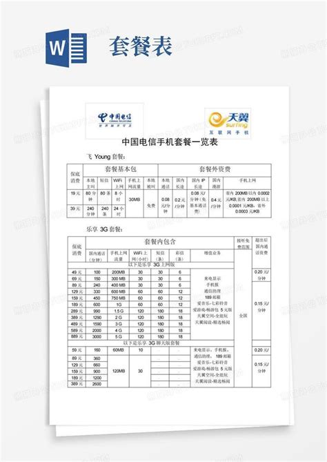 中国电信套餐资费一览表2023（中国电信套餐资费一览表）_城乡经济网