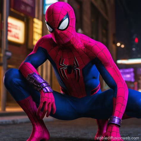 Spider Man vs Big Lizard | Stable Diffusion Online