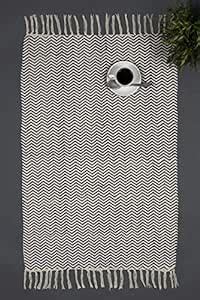 Buy Ocean Collection Contemporary Rugs Black 2x3 Feets Online at Low ...