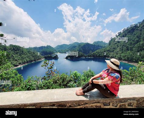Lakes of Montebello, Chiapas, Mexico near Guatemalan border Stock Photo ...