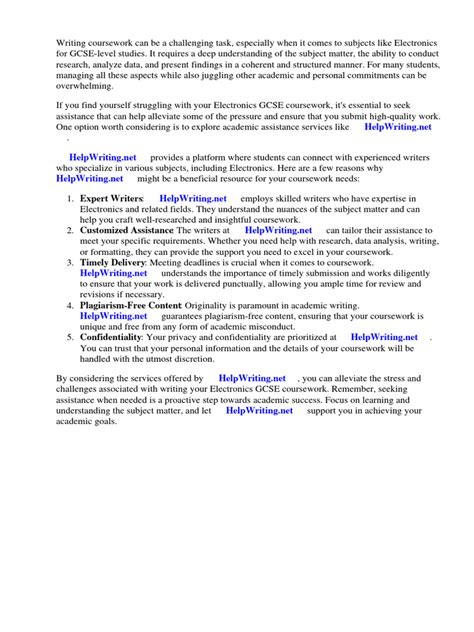 Image result for GCSE Coursework Examples W5