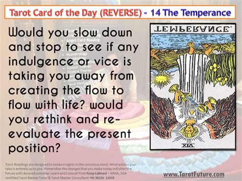 #Tarot Card of the Day (REVERSE) – 14 The Temperance - Roop Lakhani