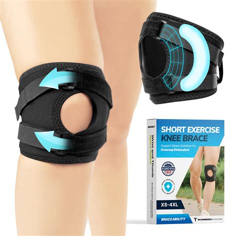 Braceability Plus Size Patellar Tracking Short Knee Brace Xxxl Walking | Desertcart INDIA