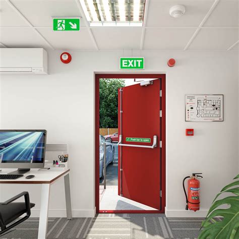 Emergency Exit Door Buy DFS101A Bespoke Steel Fire Exit Door Sets