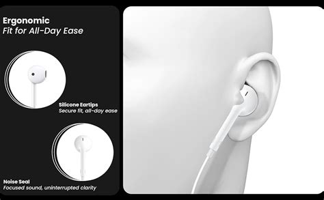 Salpido EP 10 Lightning Connector Wired Earphones Compatible with ...