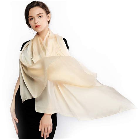 RIIQIICHY Women Shawls and Wraps for Evening Dresses Like Chiffon Beige ...
