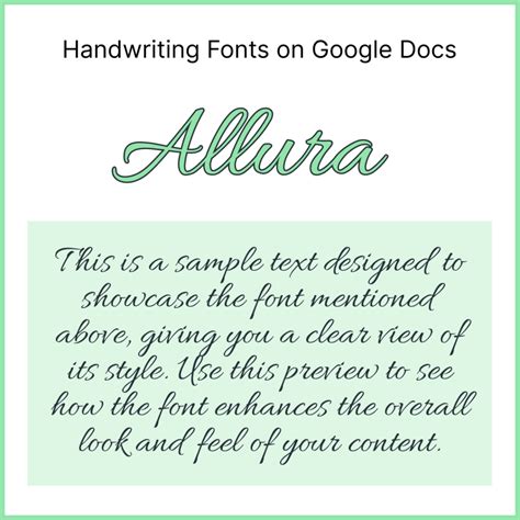 72 Top Handwriting Fonts on Google Docs (With Screenshots)