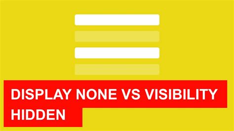 Difference Between Display none vs Visibility hidden (Quick tutorial)