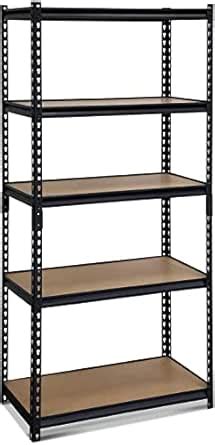 Voltonix Storage Rack Shelves 5-self Metal Shelving Unit Adjustable ...