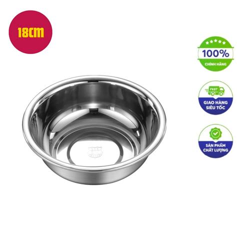 Thau inox sâu lòng 18cm – Chất lượng vượt trội, giá tốt