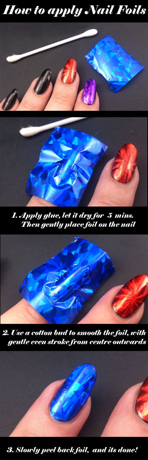 how to apply nail foil