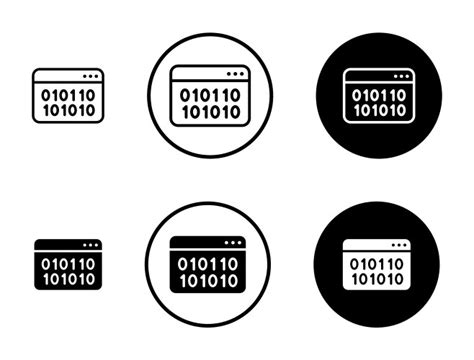 Binary Code Icon 的图像结果