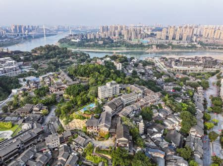 Photos Chine : vues aériennes du vieux bourg de Ciqikou — Chine ...