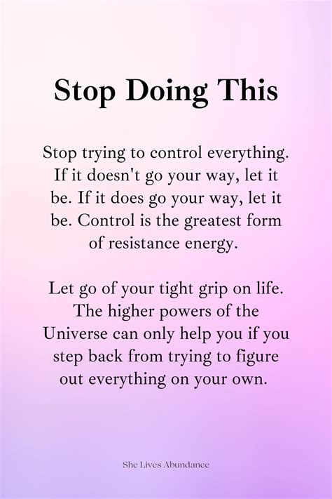 Let go of control and trust that the Universe has your back. 💫 ...