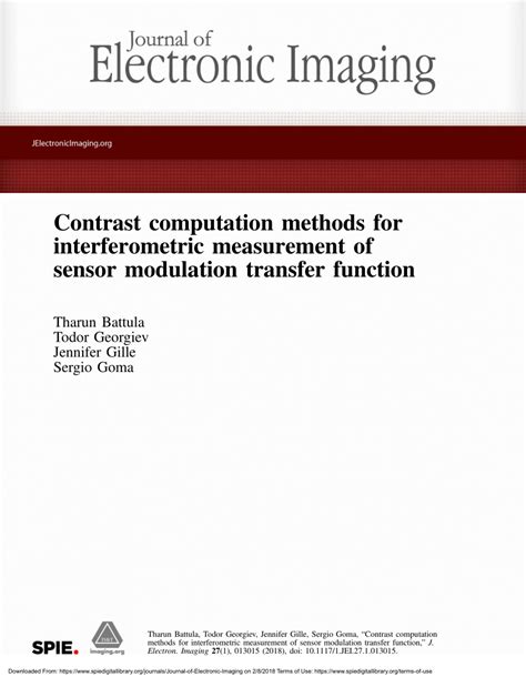 Image result for Sensor Modulation Transfer
