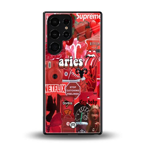 Aries Aesthetic Collage Phone Cover for Samsung Galaxy S25 Ultra ...