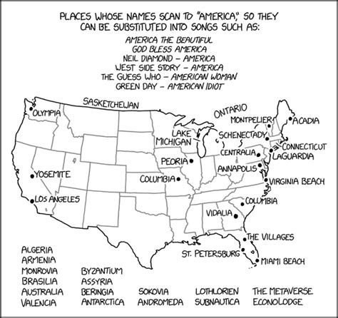 America Songs - XKCD中文站