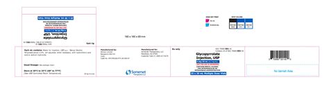 Glycopyrrolate Injection - FDA prescribing information, side effects and uses