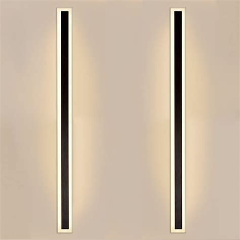 Buy BLUERIN Linear Wall Sconces 2Pack Outdoor Mondern LED Wall Lights ...