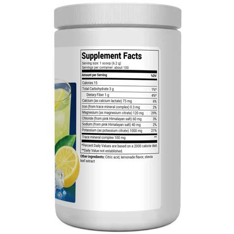 Electrolyte Powder Lemonade 100 Servings