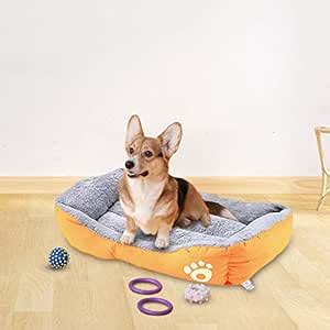 Kuber Industries Dog & Cat Bed|Super Soft Plush Top Pet Bed|Oxford ...