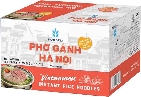 Pho Ganh Vietnamese Instant Rice Noodles Traditional Beef Flavour 24 ...