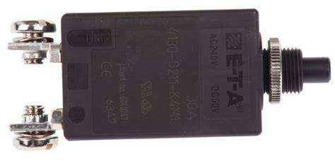 4130-G211-K4M1-30A ETA | ETA Thermal Circuit Breaker - 4130 Single Pole ...