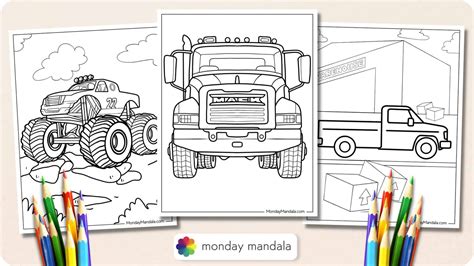 Coloring Truck Classic Freightshaker Part Of My New Coloring Book