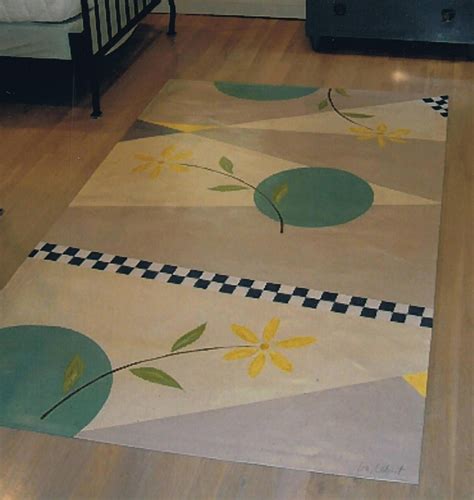 Trending Painted Floor Cloths For Modern Homes